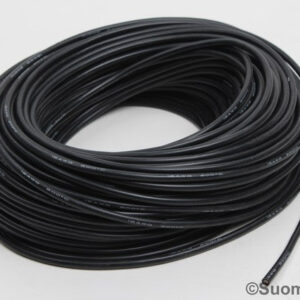Silikonikaapeli 12AWG musta 1 metri